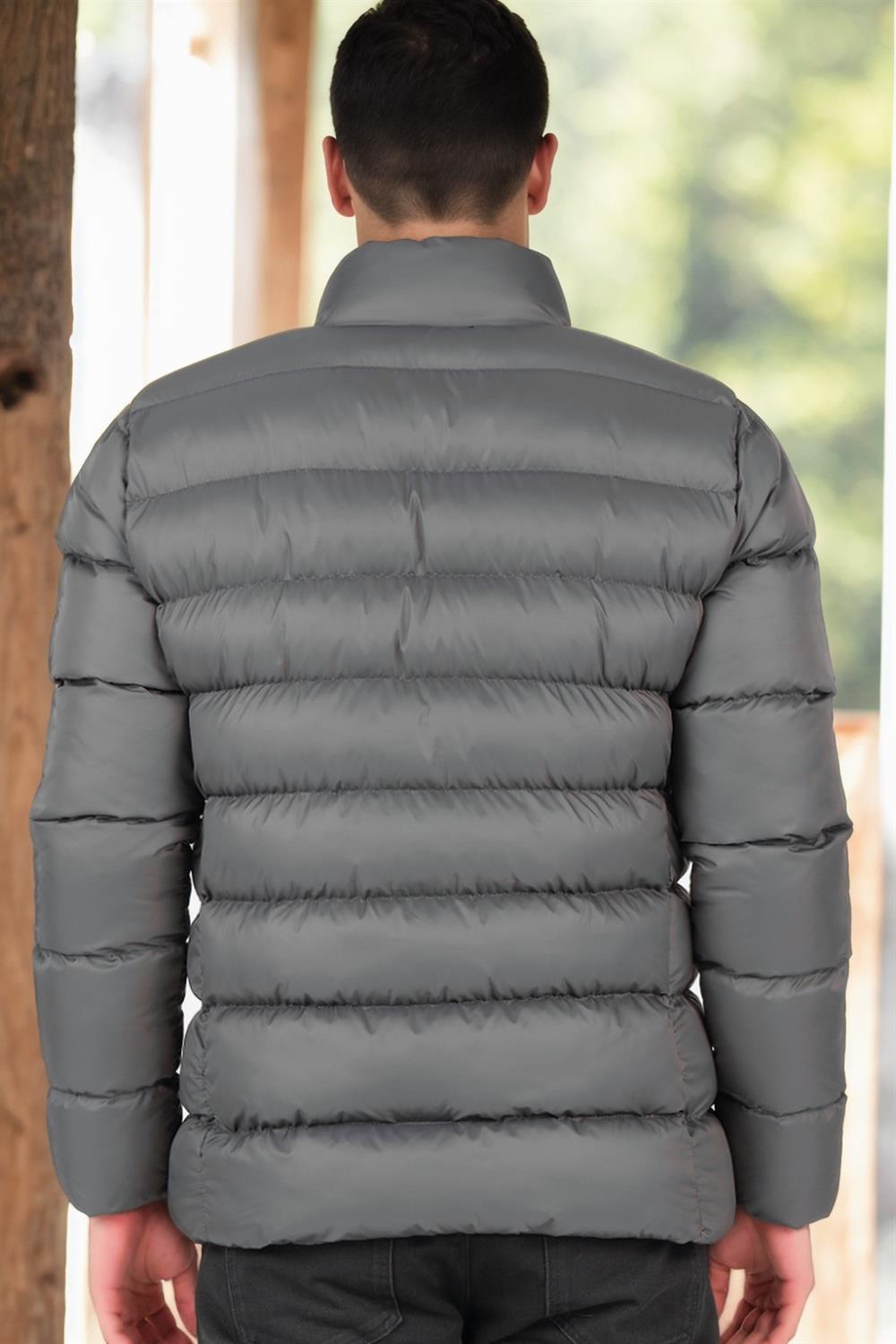 M8650 DEWBERRY MEN'S PUFFER COAT-LIGHT ANTHRACITE