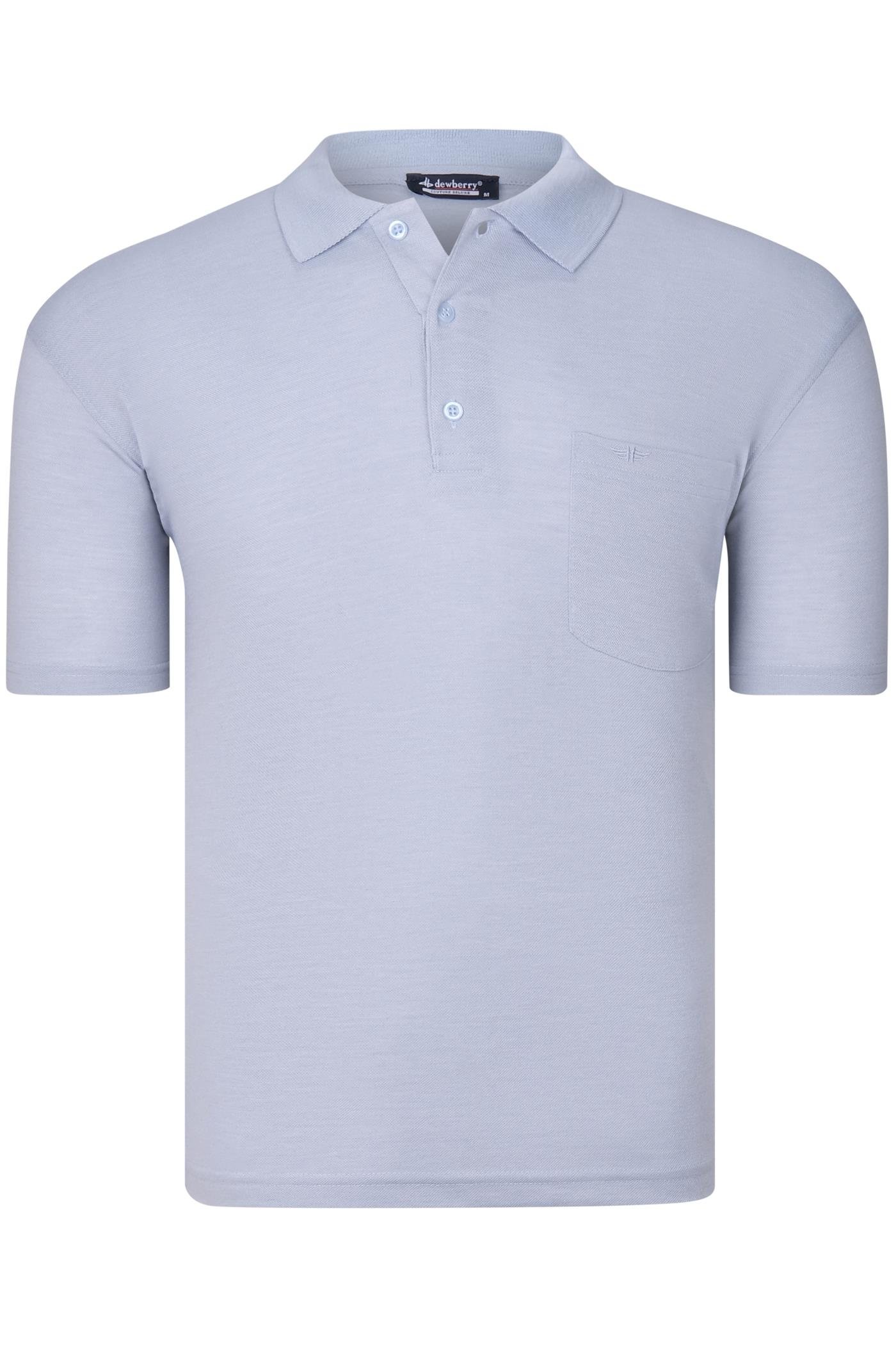 Pánske modré polokošele Dewberry