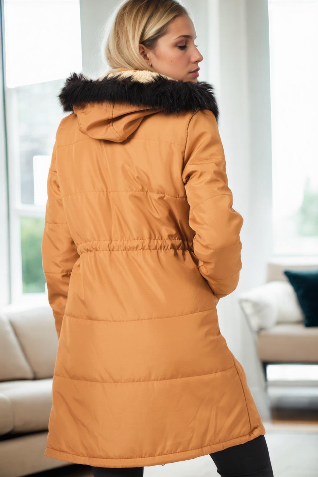 Z6762 DEWBERRY WOMEN'S COAT-TABA-2