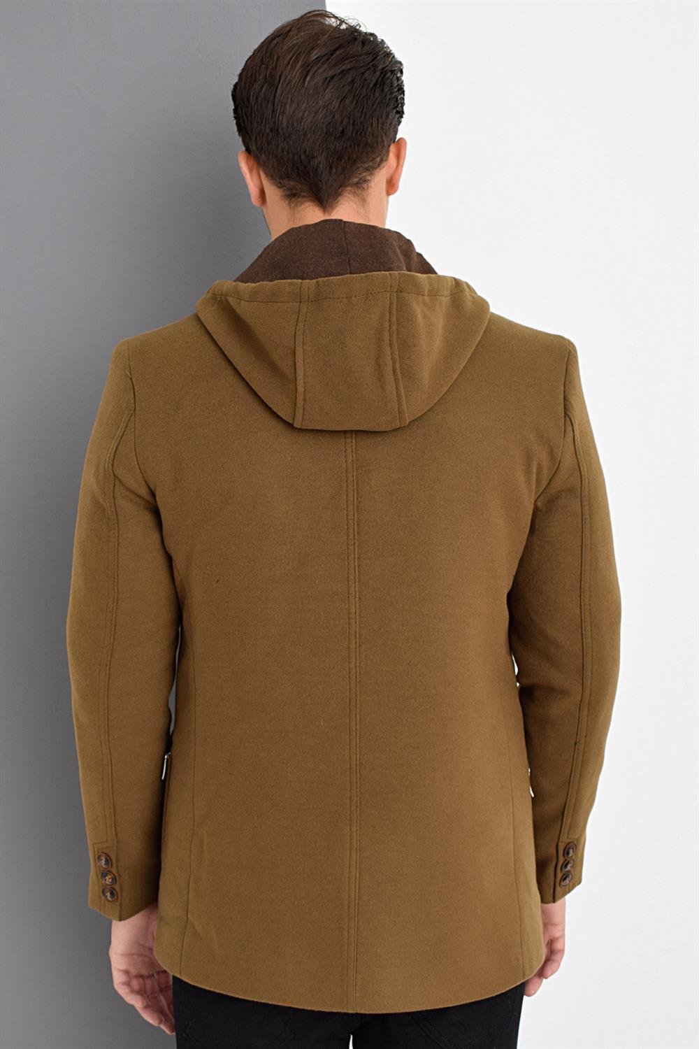 K7538 DEWBERRY MEN&#039;S COAT - FLAT CAMEL