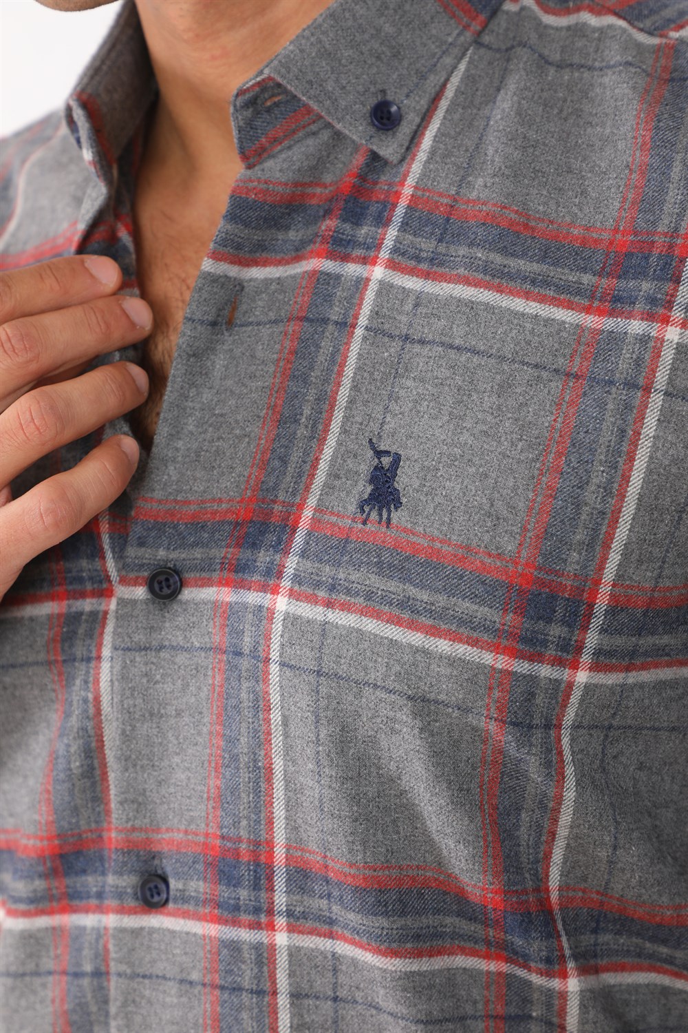 G708 DEWBERRY MEN'S SHIRT-ANTHRACITE
