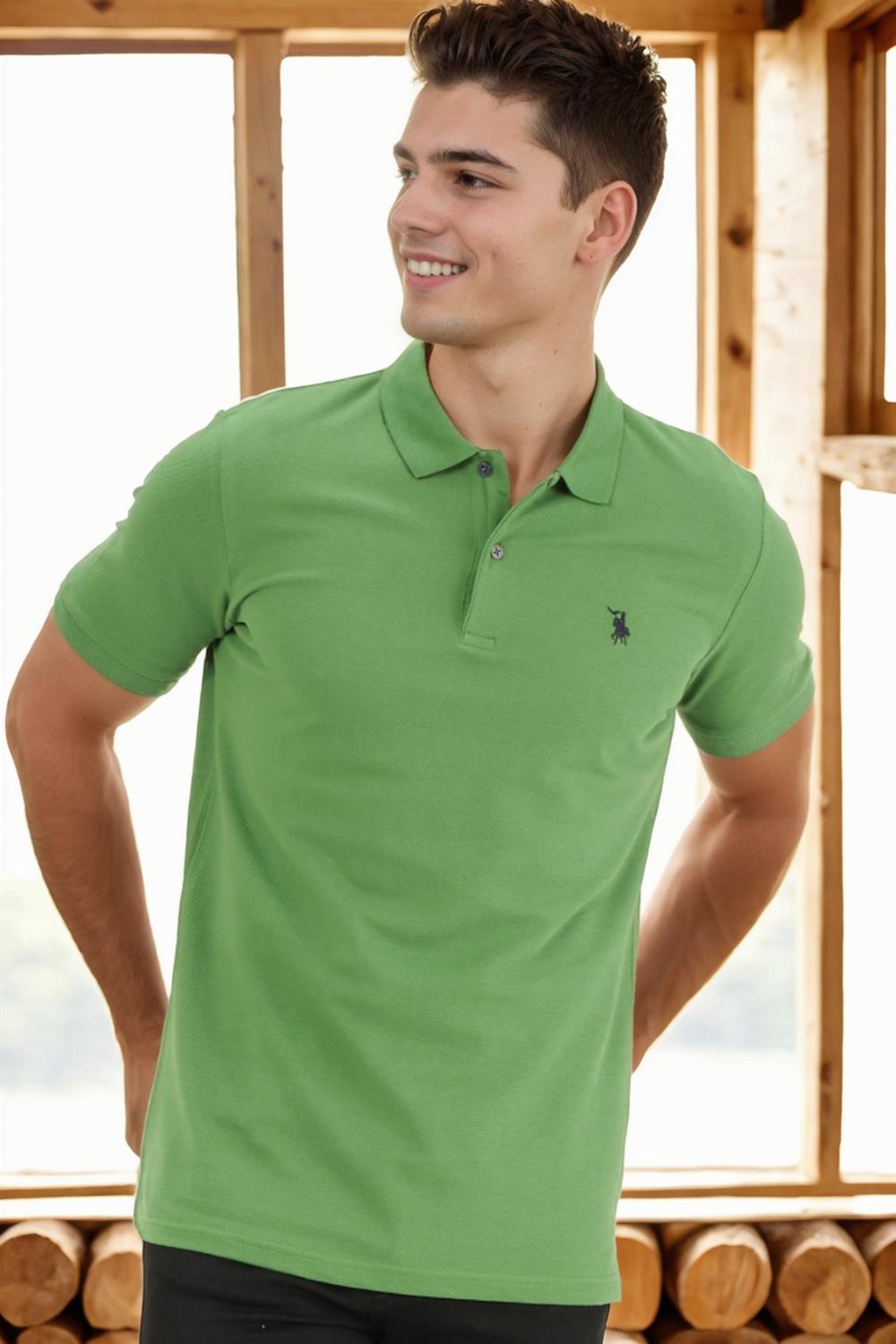 Tricou polo de barbati, dewberry
