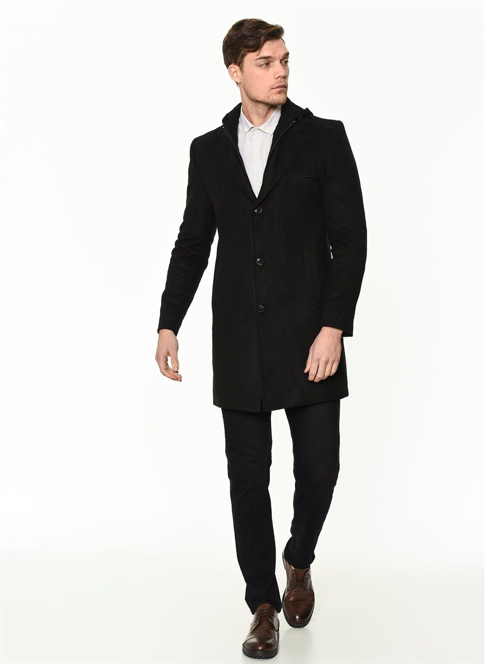 PLT8371 DEWBRRY MEN&#039;S COAT-BLACK
