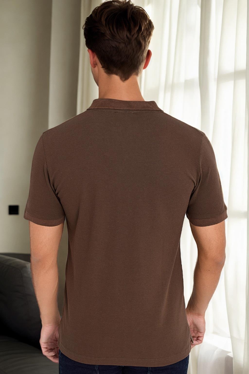 T9561 DEWBERRY MEN'S TSHIRT-BROWN