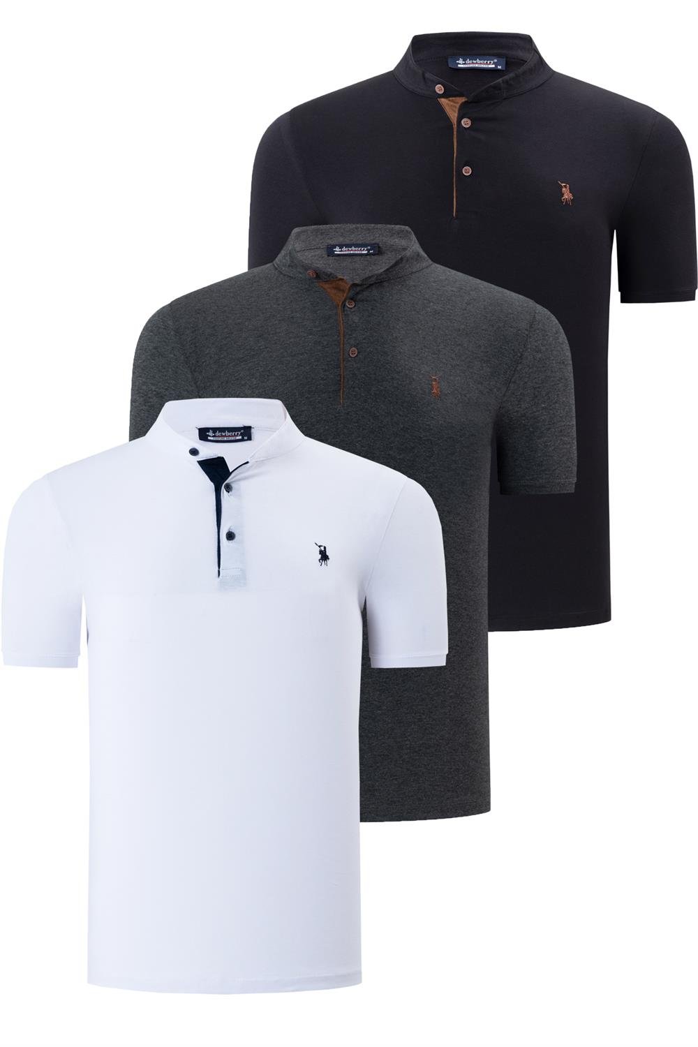 Tricou polo bărbați dewberry