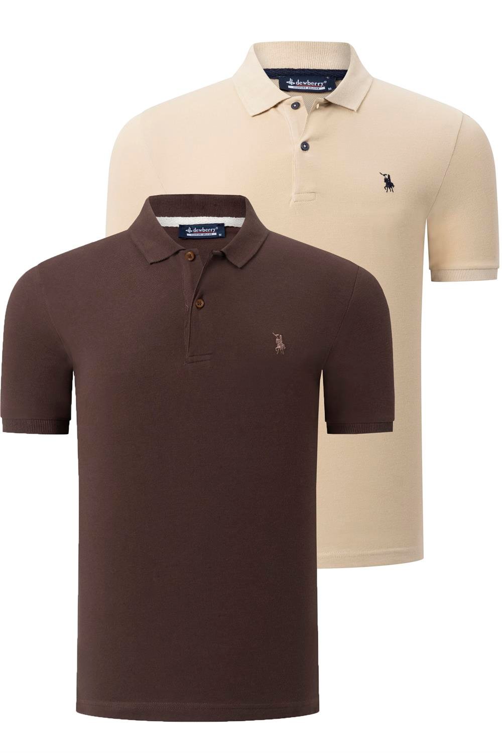 Tricou polo de barbati, dewberry