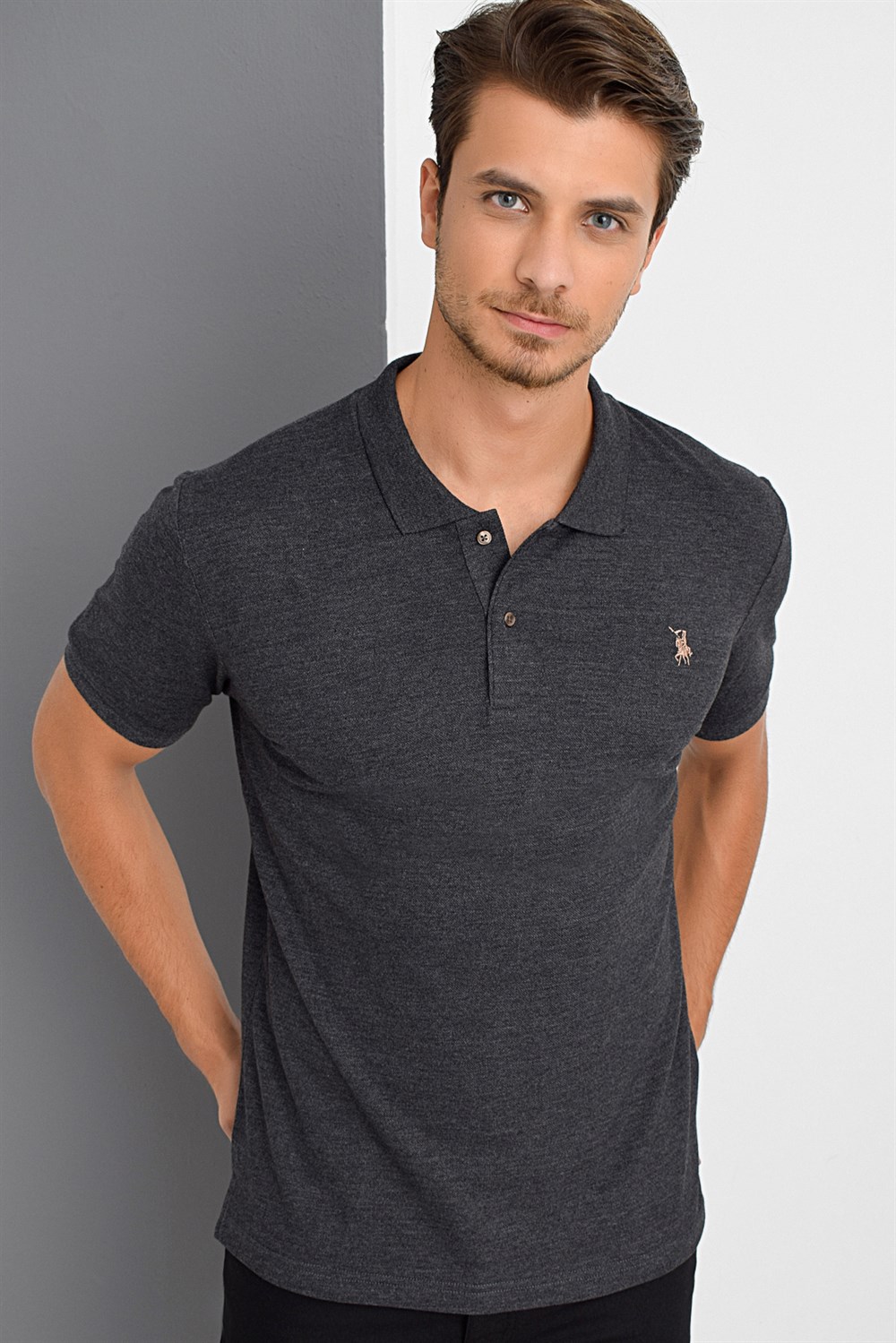 Tricou polo de barbati, dewberry