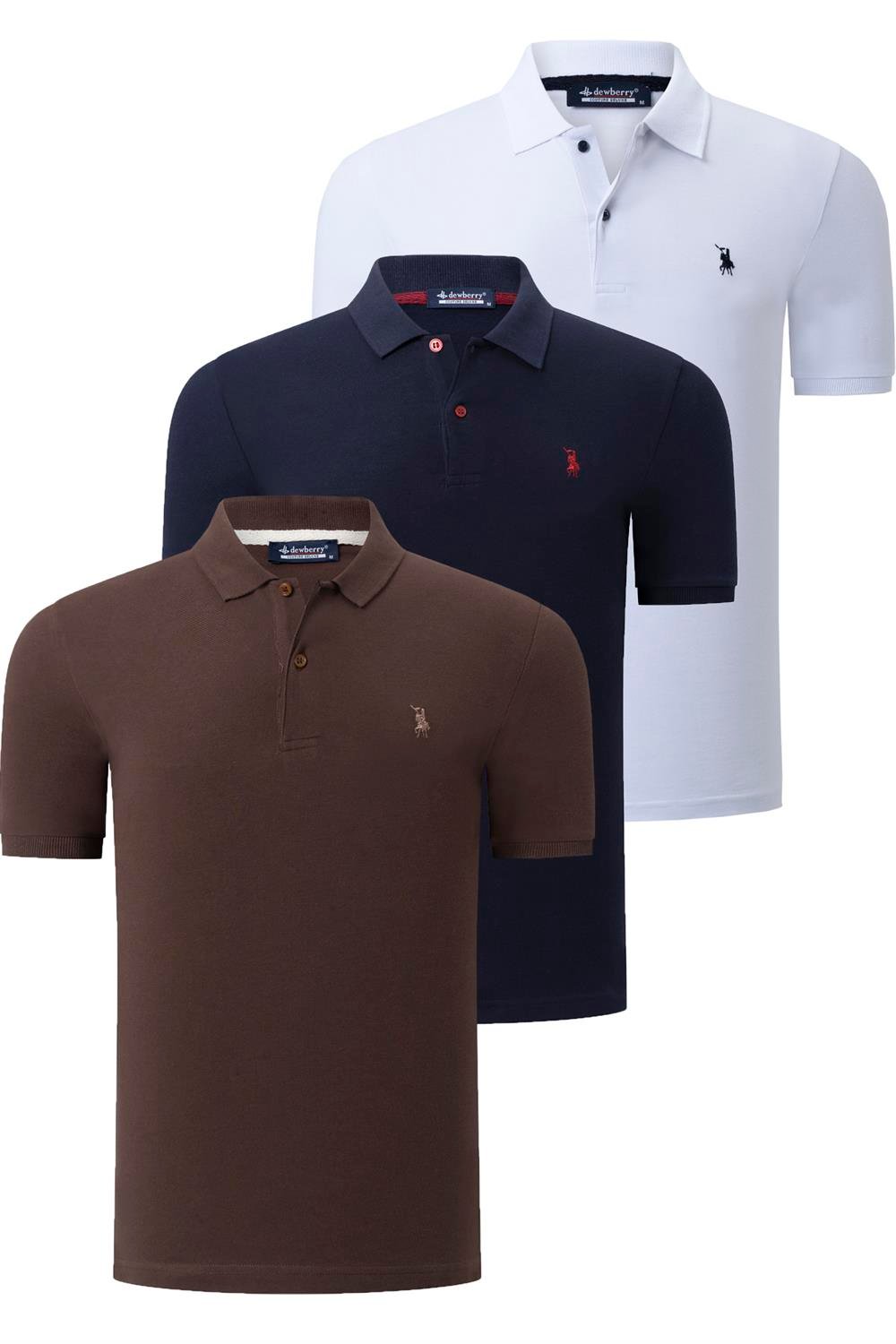 Tricou polo de barbati, dewberry