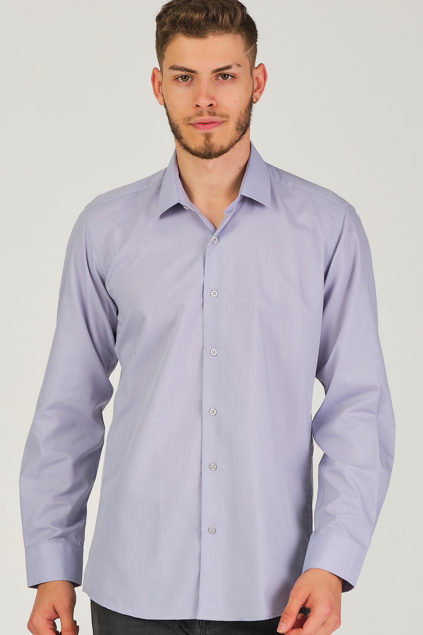 G926 DEWBERRY MEN&#039;S SHIRT-GREY