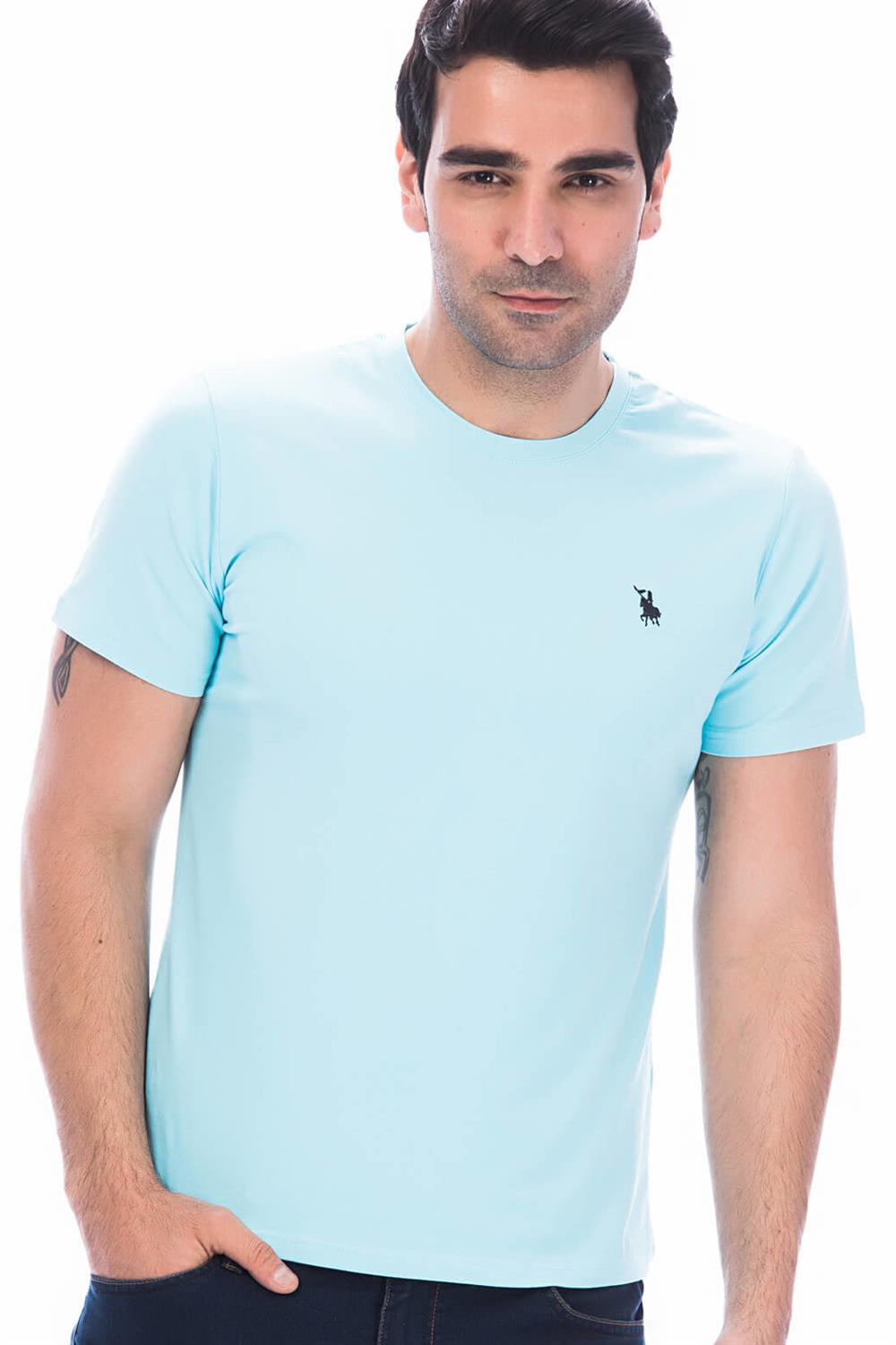 T8536 DEWBERRY T-SHIRT-PLAIN TURQUOISE