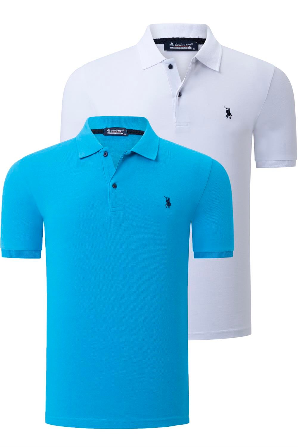 Tricou polo de barbati, dewberry