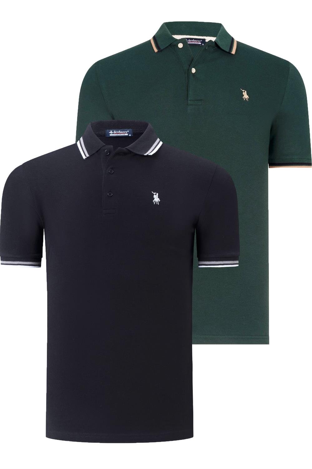 Tricou polo de barbati, dewberry