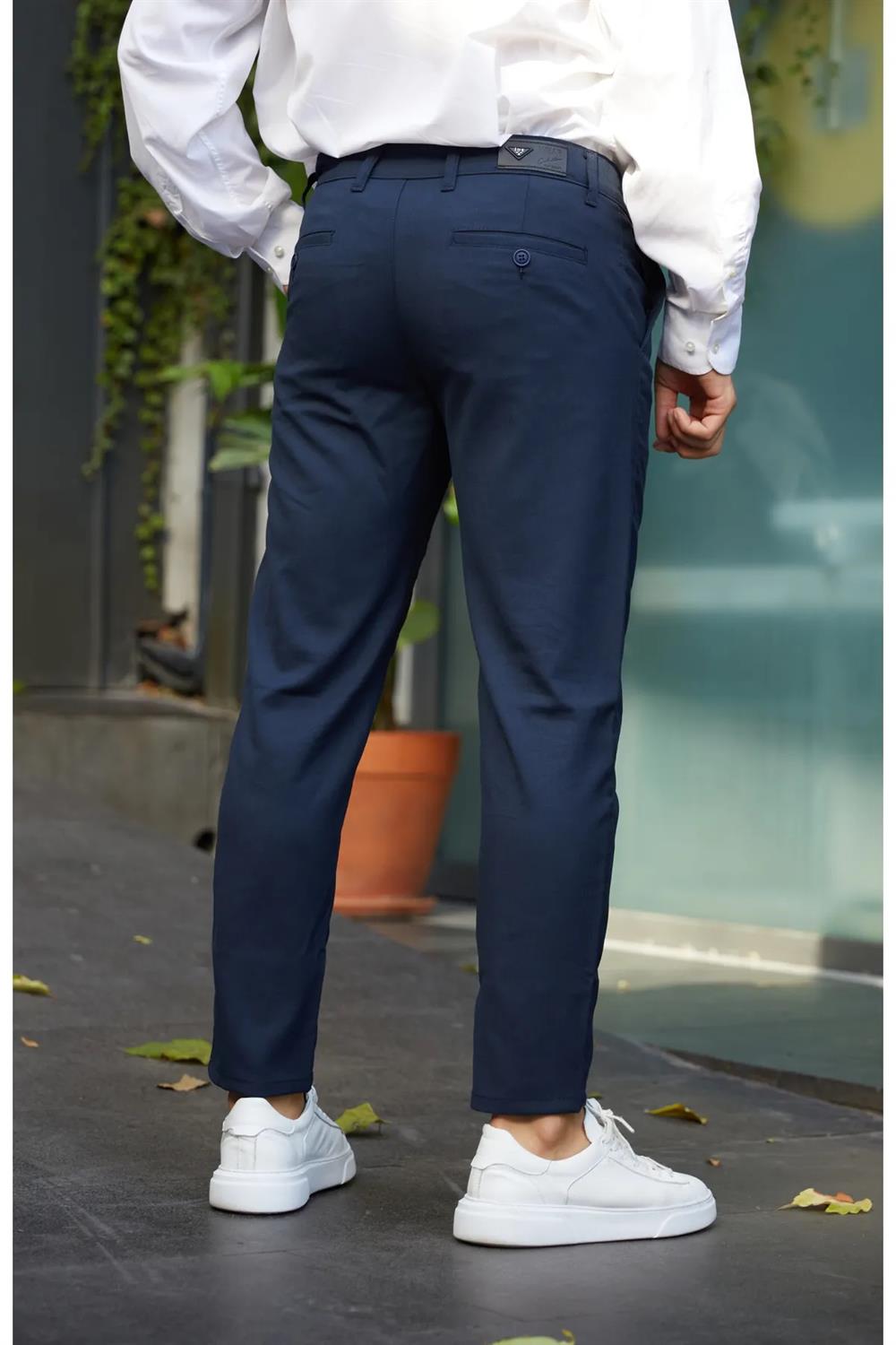 34895 Dewberry Ids Lycra Mens Trousers-NAVY