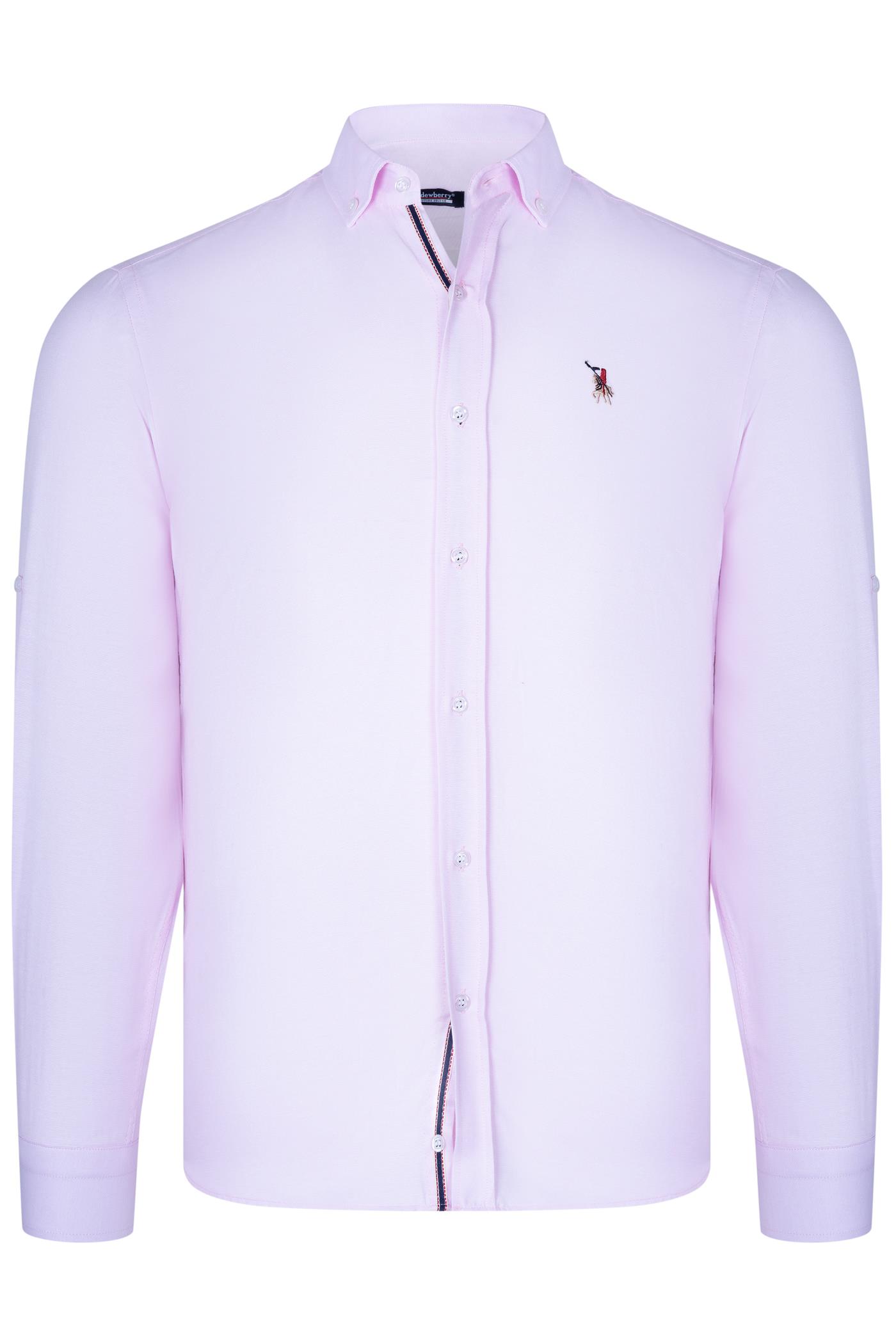 G974 DEWBERRY MEN&#039;S SHIRT-LIGHT PINK
