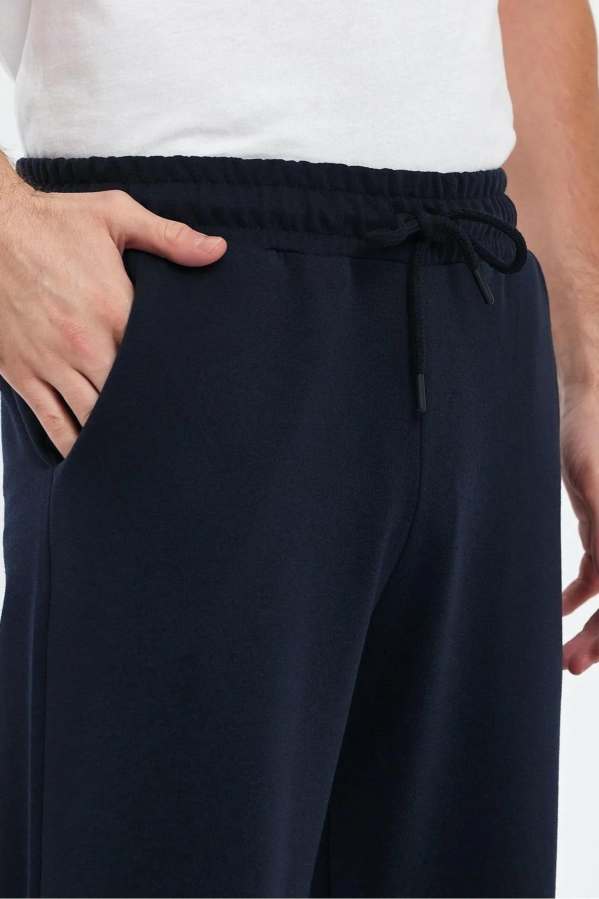 92406 Dewberry Adjustable Elastic Waist Mens Capri-NAVY