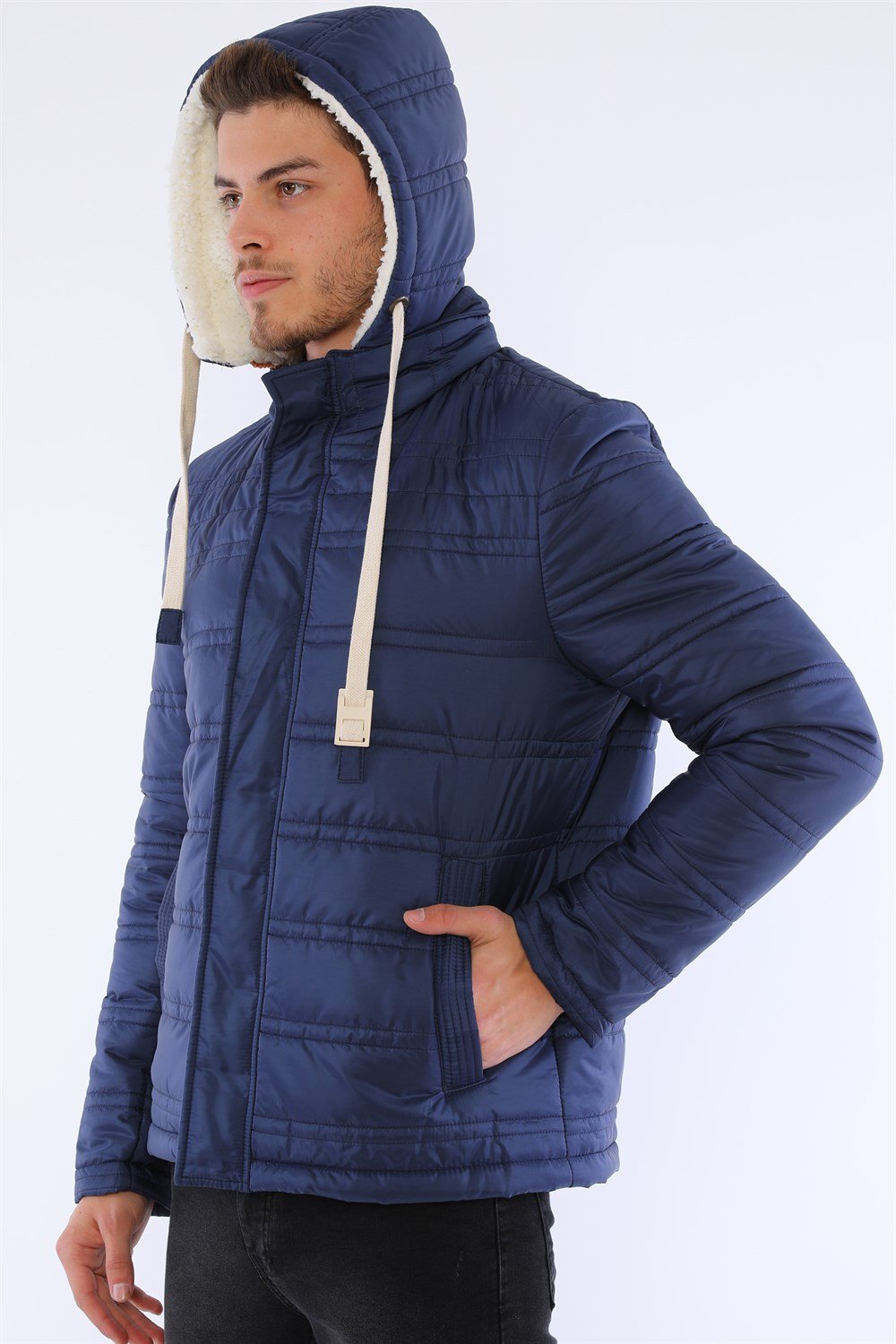 M8645 DEWBERRY MEN&#039;S COAT-NAVY BLUE