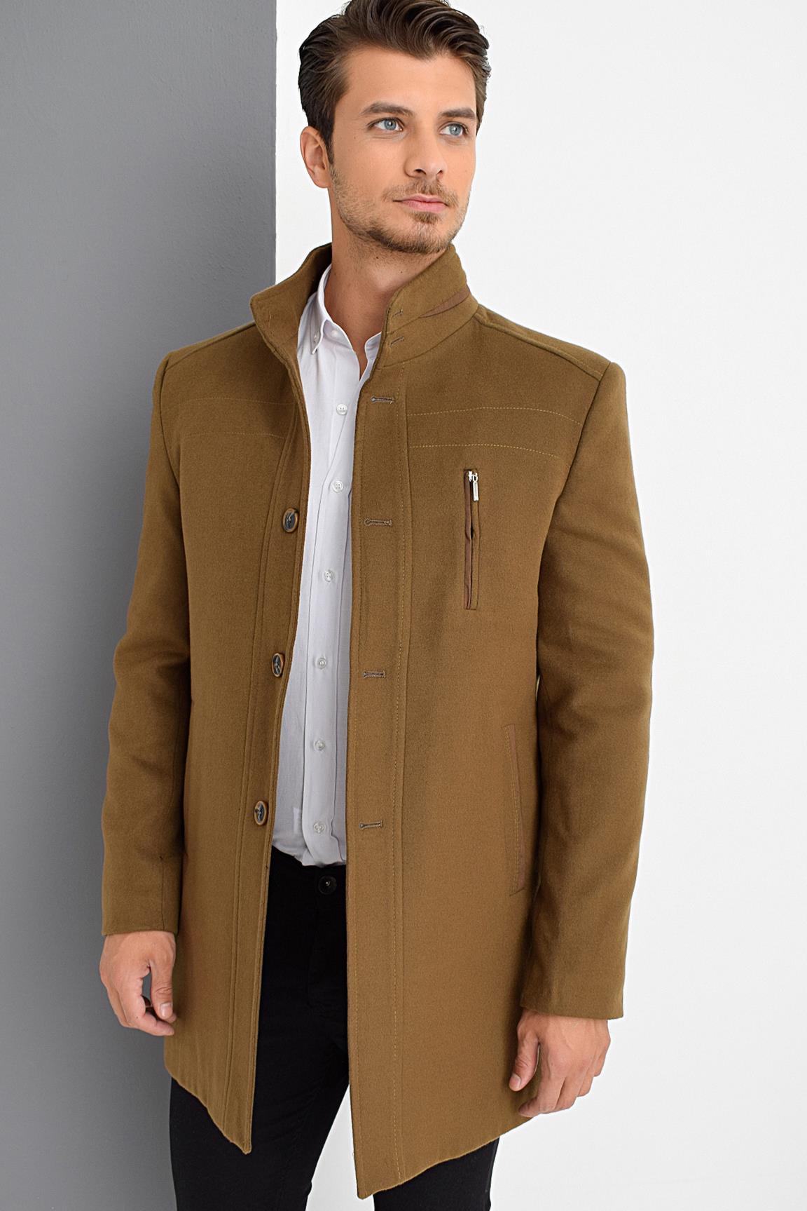PLT9386 DEWBERRY MEN&#039;S COAT-CAMEL