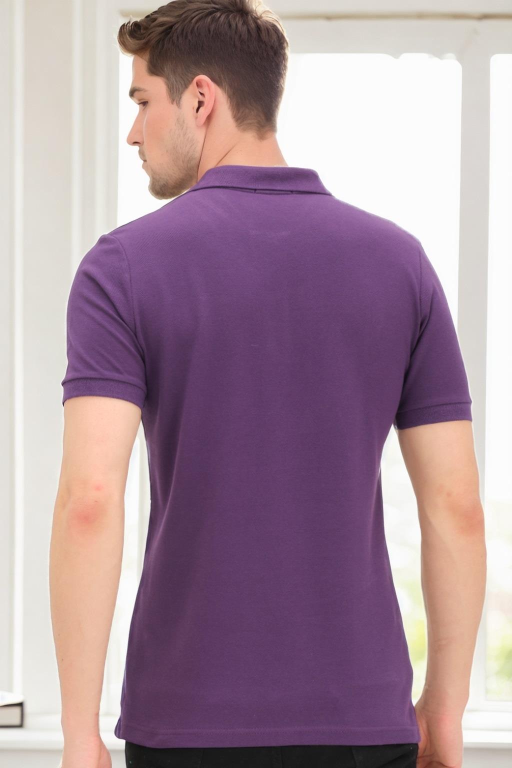 T9561 DEWBERRY MEN'S TSHIRT-PURPLE