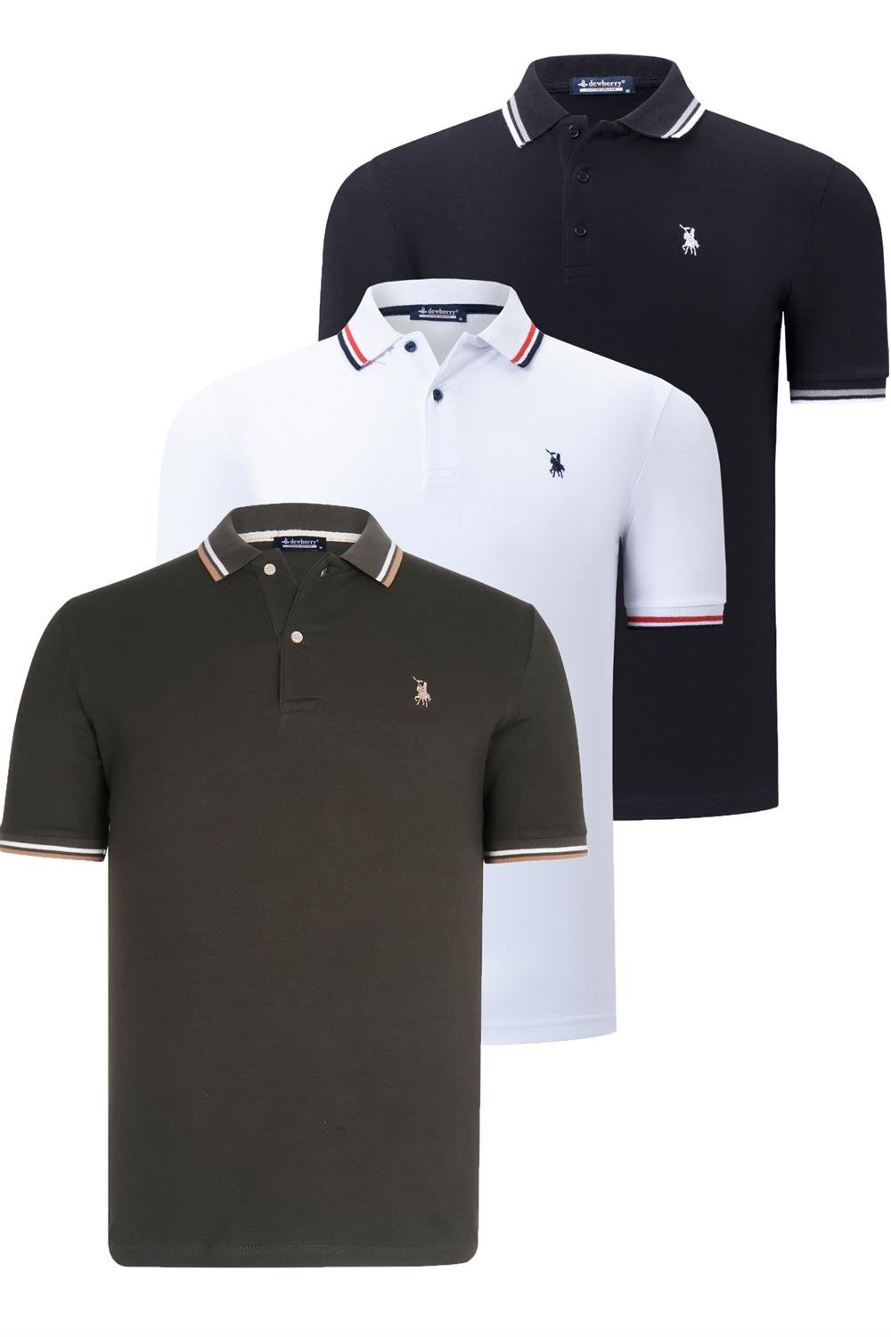 Tricou polo de barbati, dewberry
