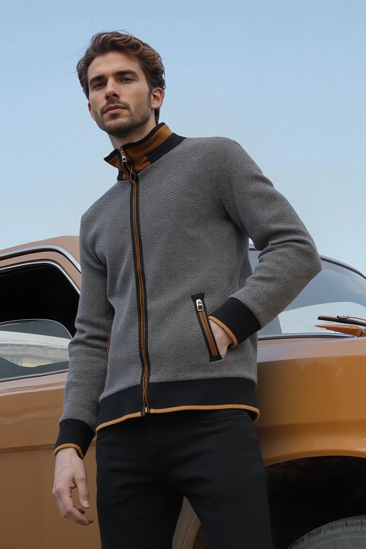 Pánska mikina Dewberry s bodkovaným vzorom