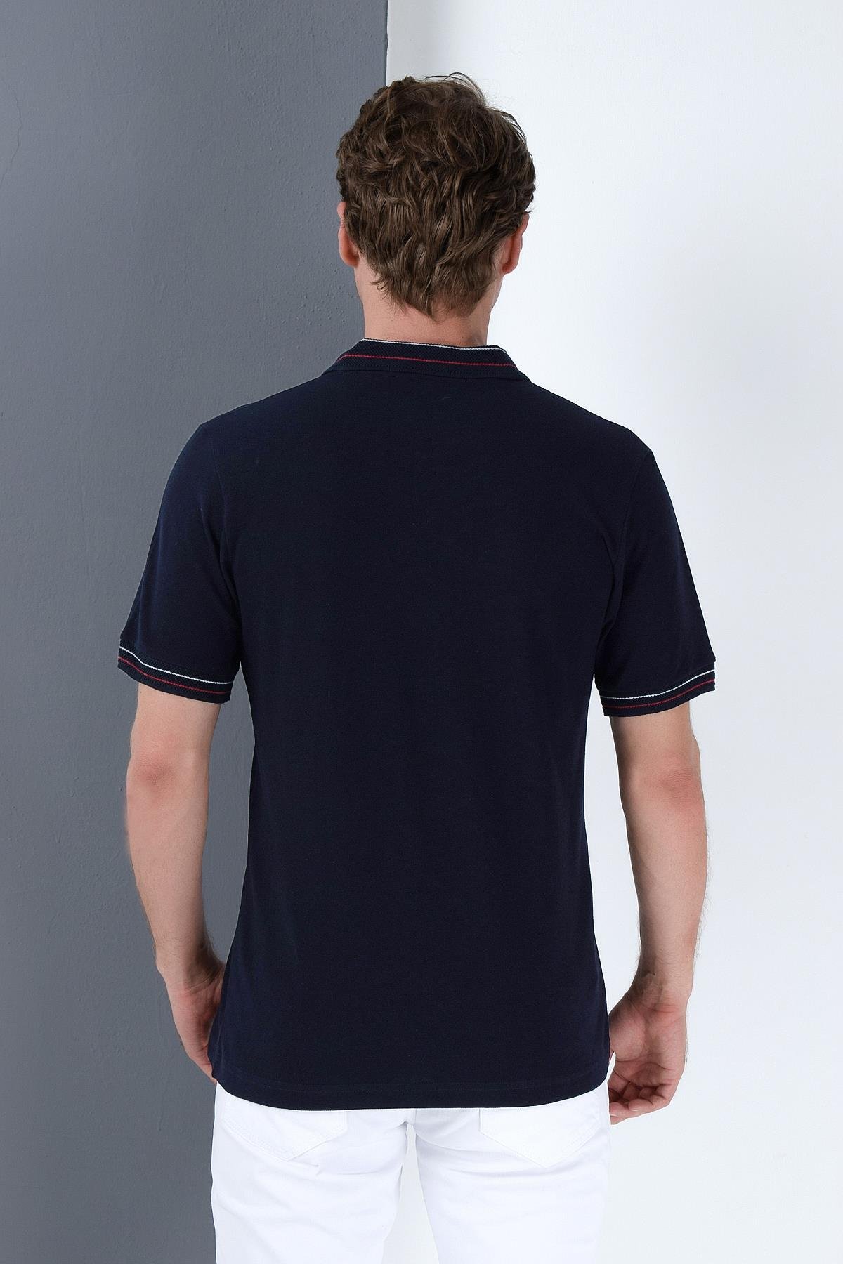 Tricouri polo Dewberry pentru bărbați, bleumarin