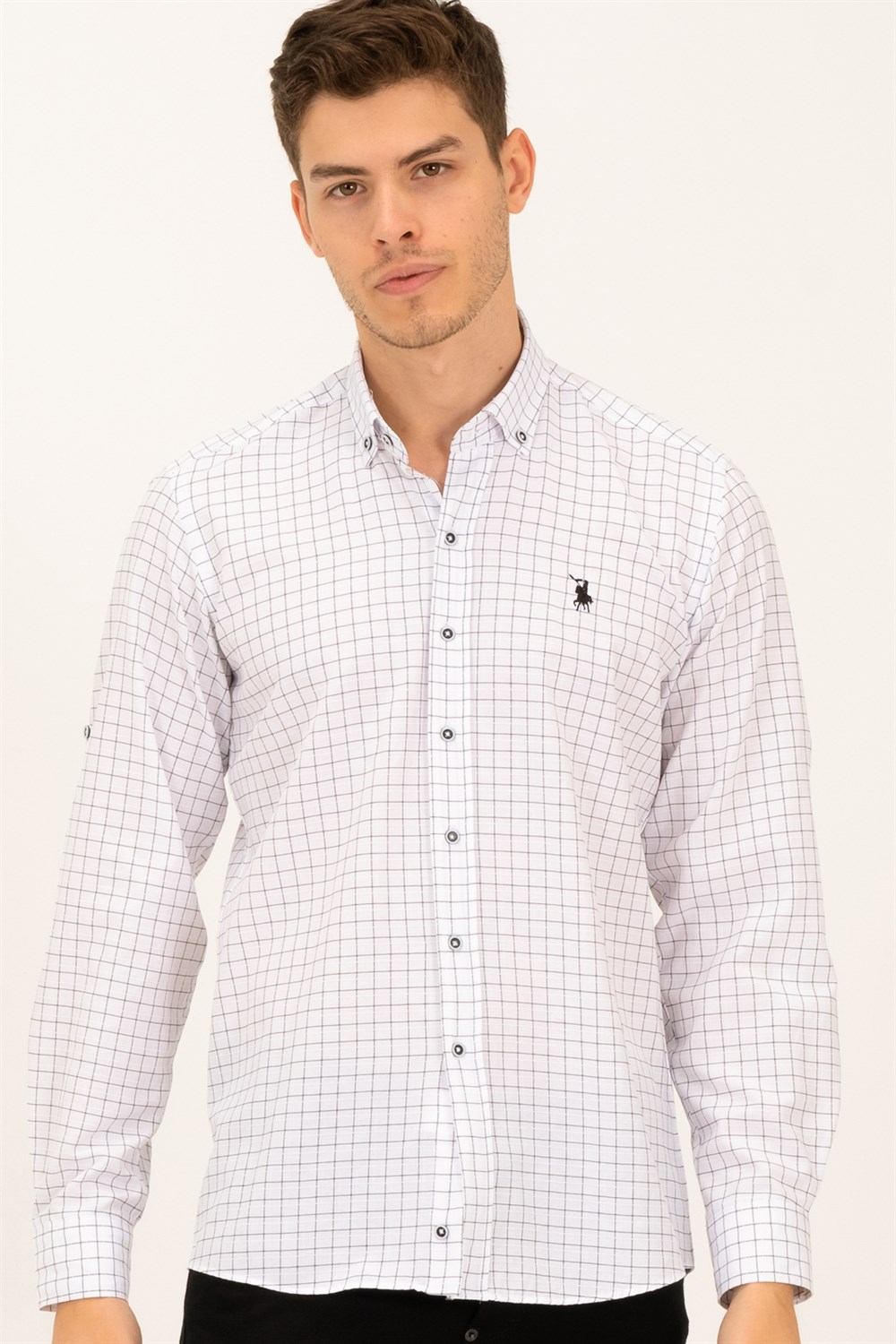 Camasa barbati, dewberry Patterned