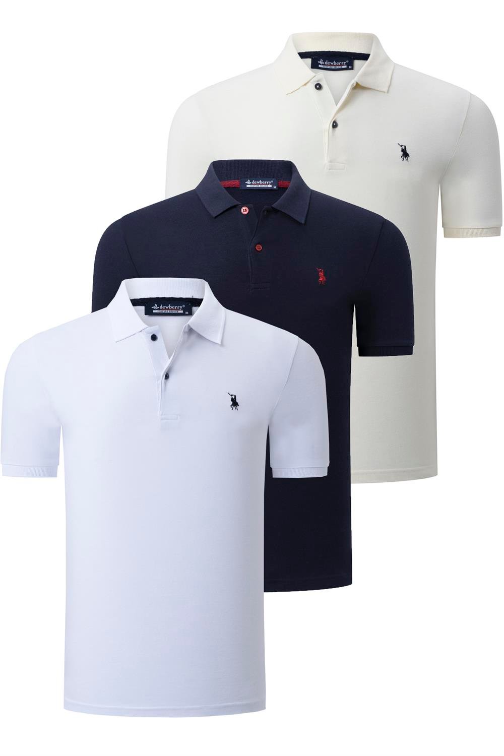 Tricou polo de barbati, dewberry