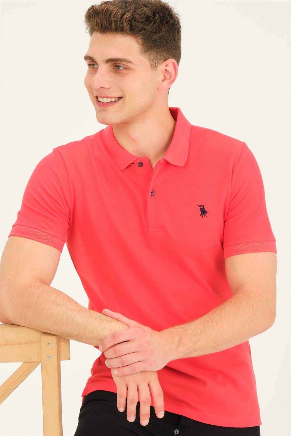 Tricou polo de barbati, dewberry