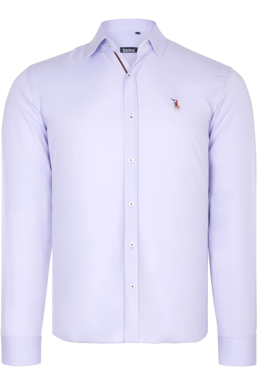 Levně G674 DEWBERRY MENS SHIRT-LILAC