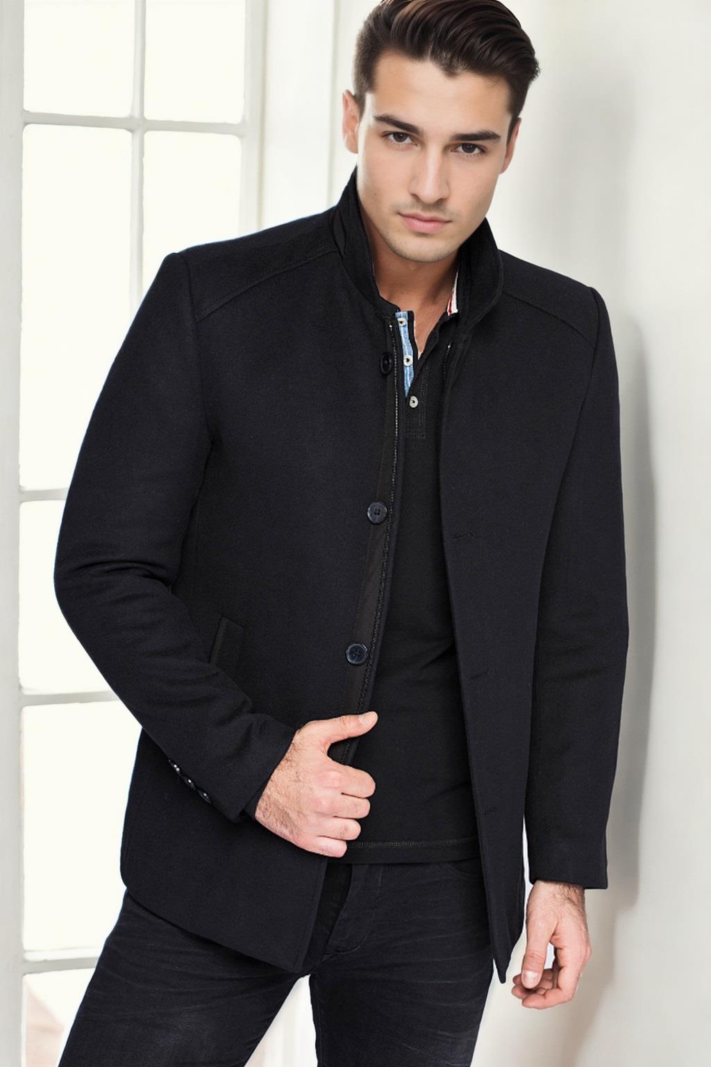 PLT8327 DEWBERRY MEN'S COAT-NAVY-1