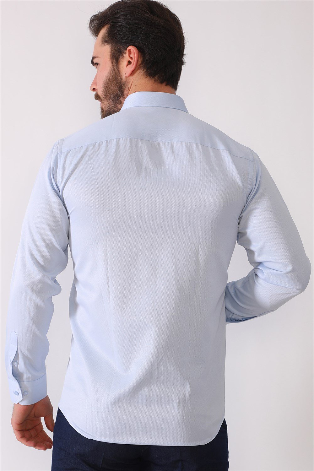 G676 DEWBERRY MEN'S SHIRT-BLUE
