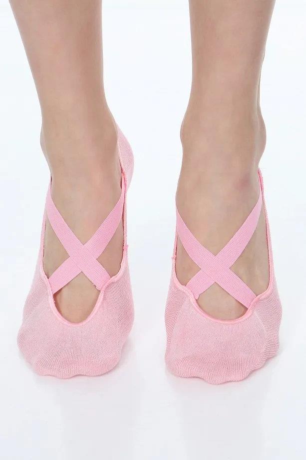 91022 Dewberry 2-Pack Womens Yoga &amp; Pilates Socks 36-41-PINK