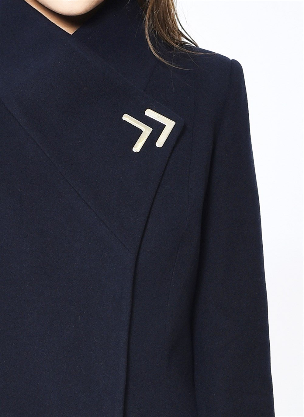 Z6634 DEWBERRY WOMEN'S COAT-NAVY BLUE