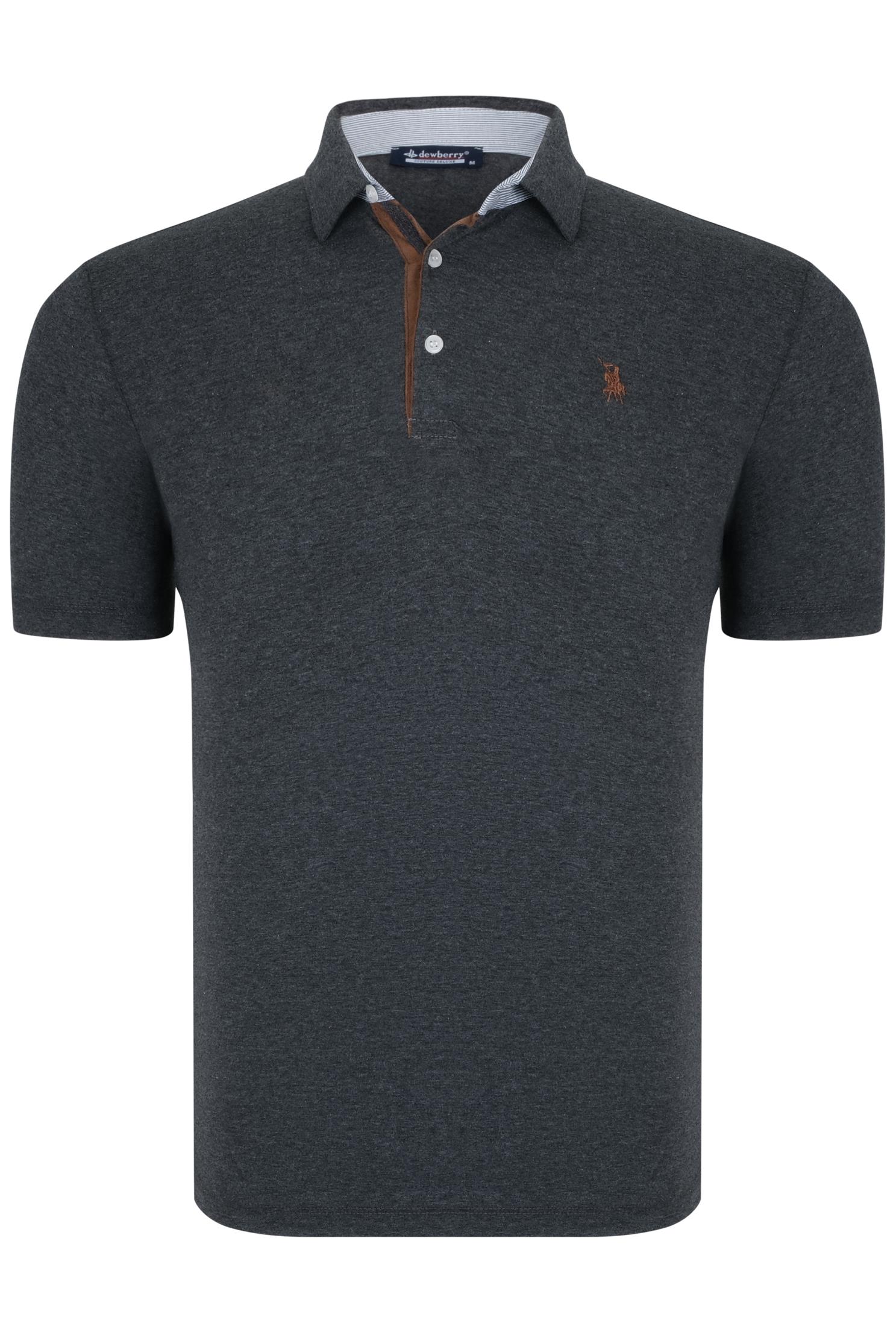 T9582 DEWBERRY MEN'S T-SHIRT-ANTHRACITE
