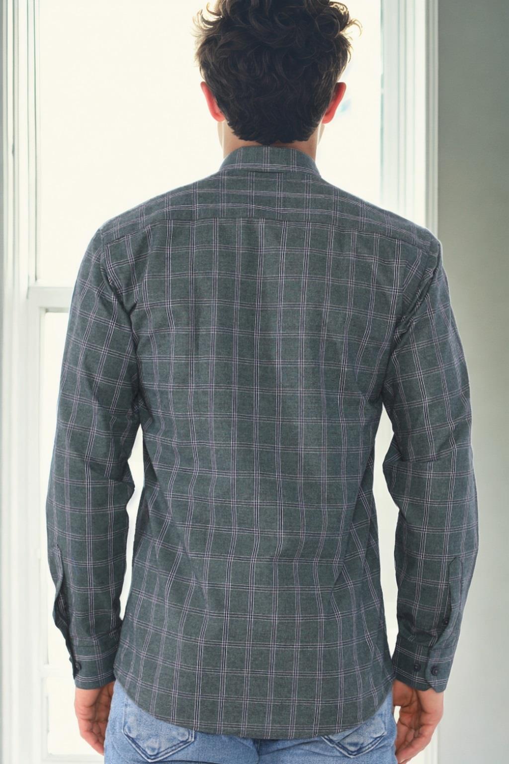 G711 DEWBERRY MEN'S SHIRT-KHAKI-1