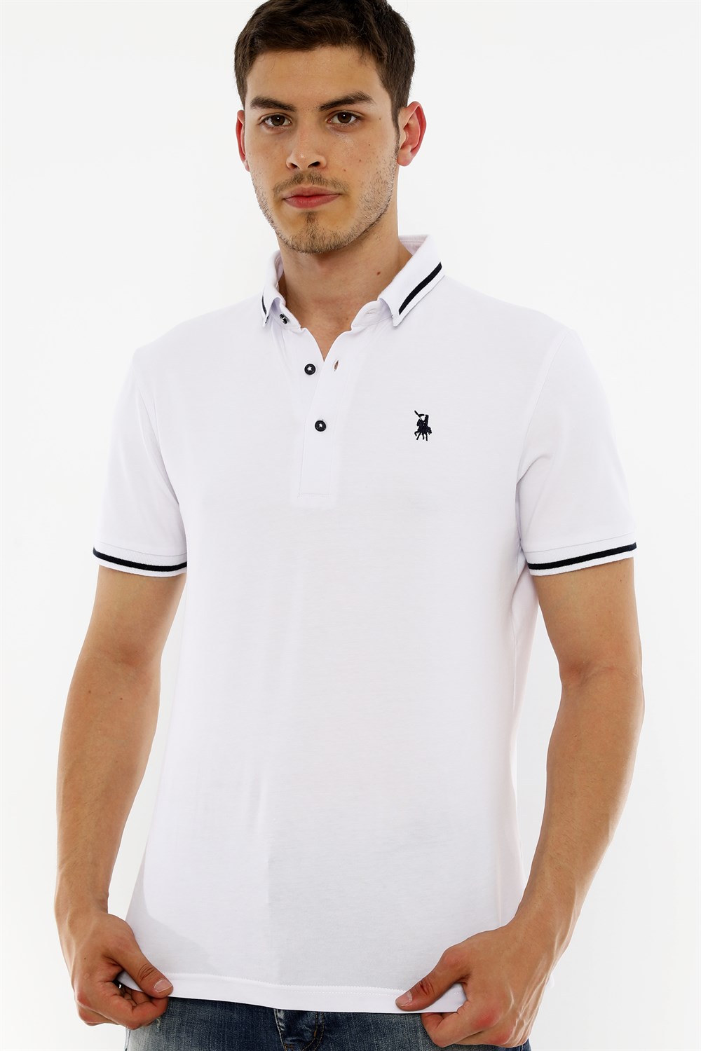 Tricou polo de barbati, dewberry