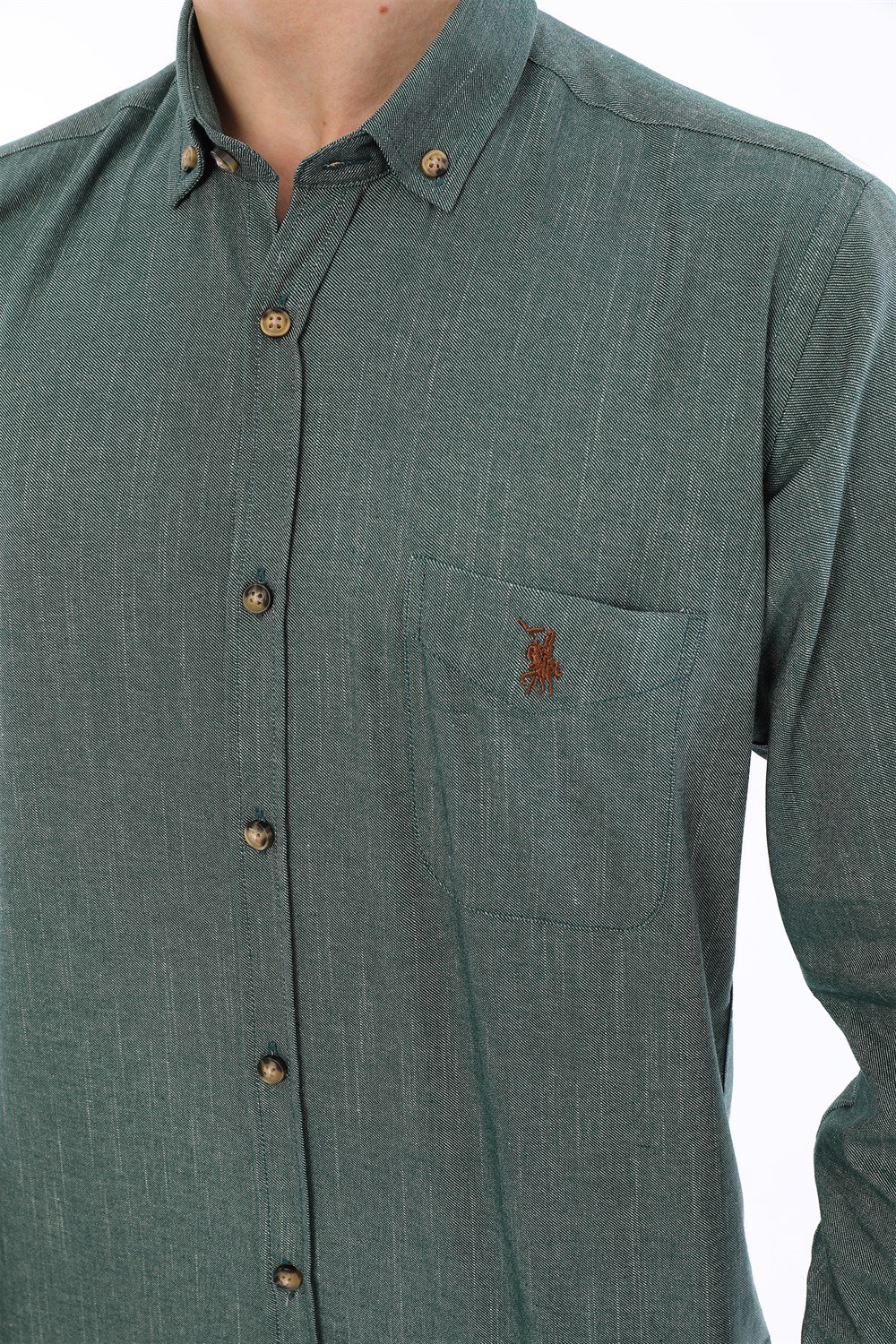 G723 DEWBERRY MEN'S SHIRT-KHAKI