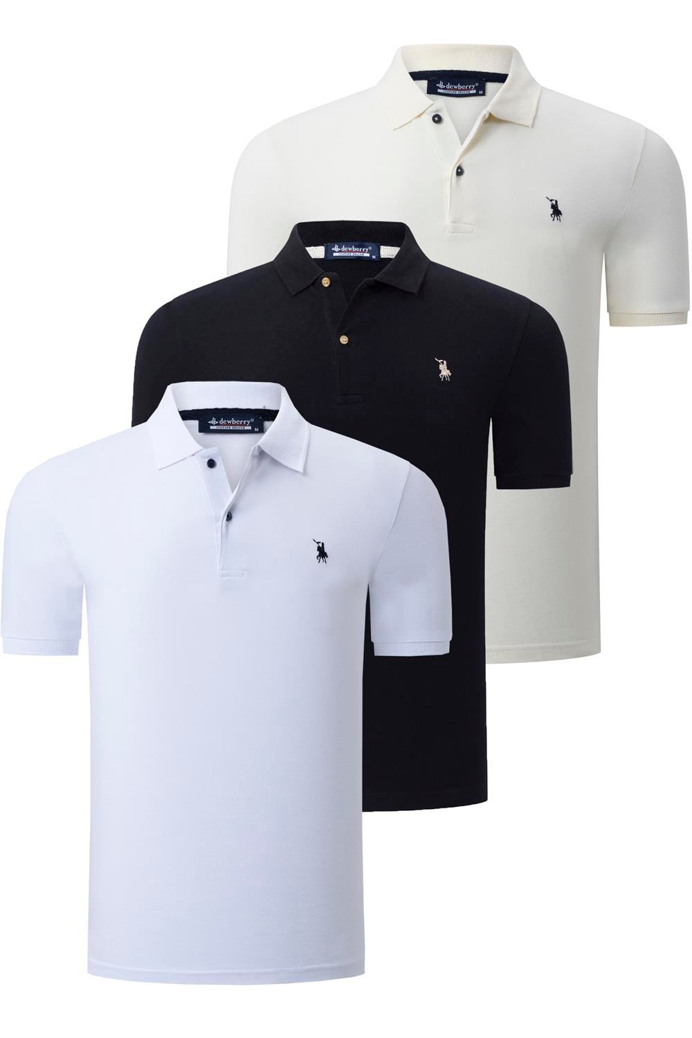 Tricou polo de barbati, dewberry