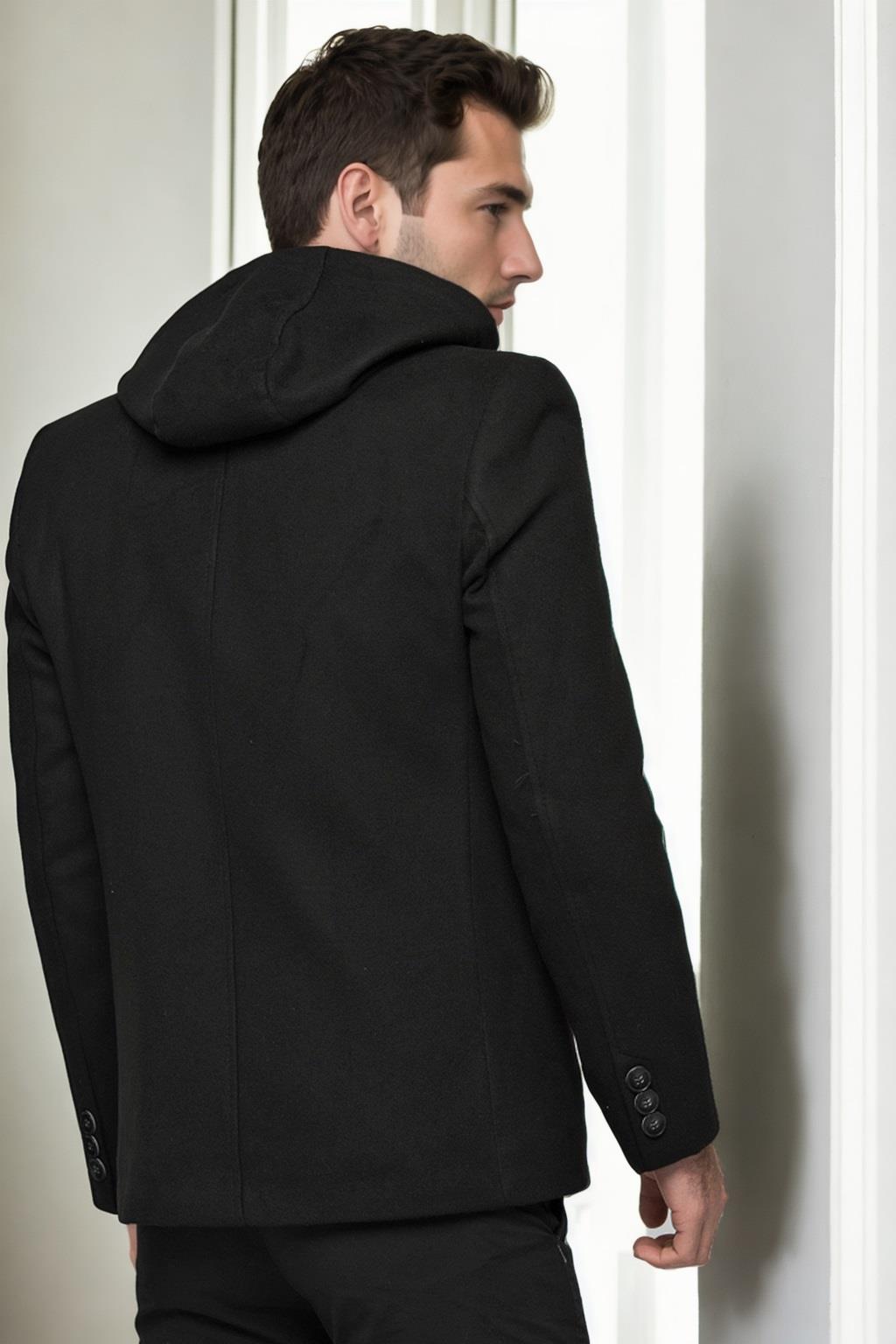 K9532 DEWBERRY MEN&#039;S COAT-BLACK