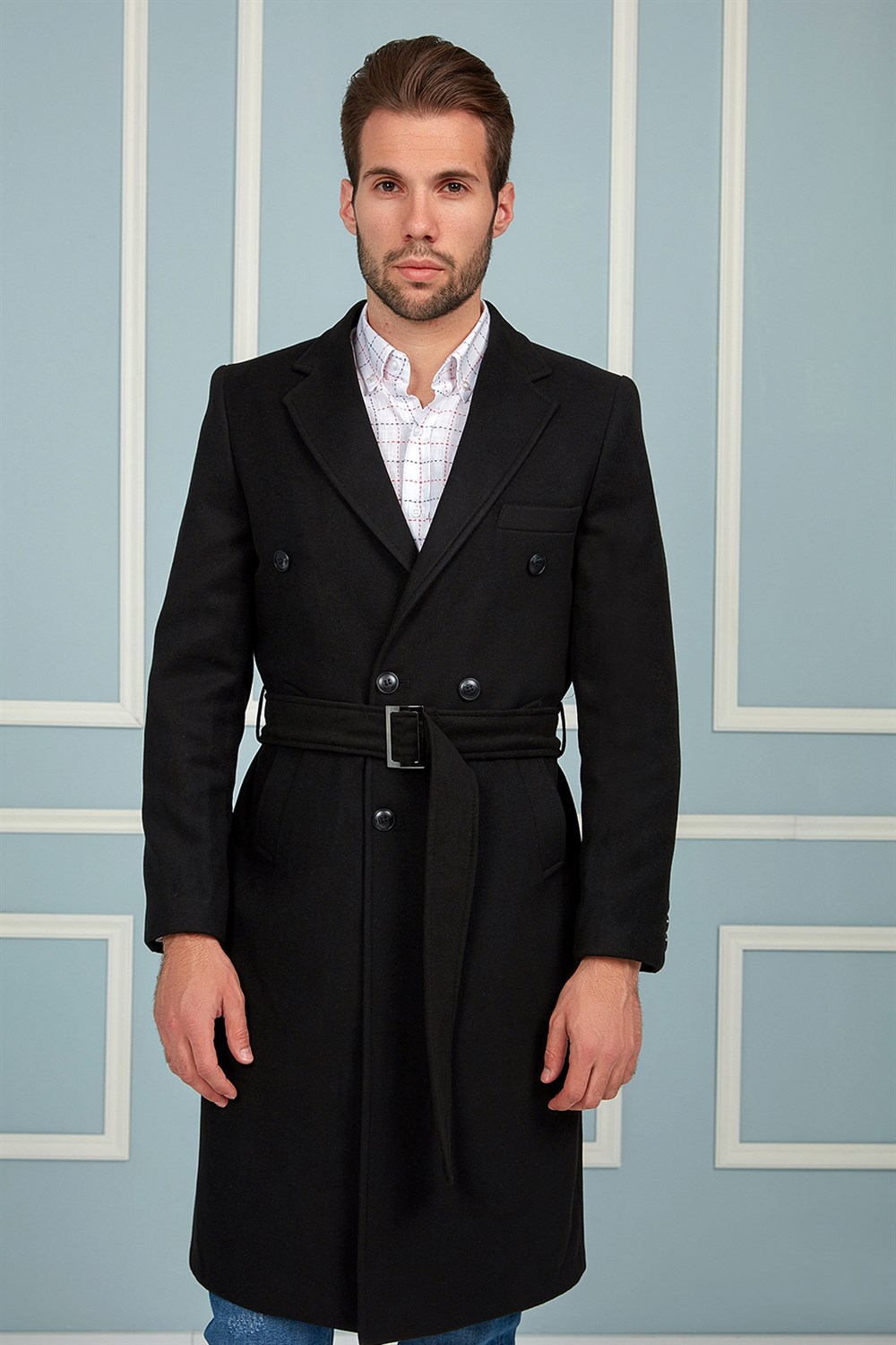 PLT8382 DEWBERRY MEN'S COAT-BLACK