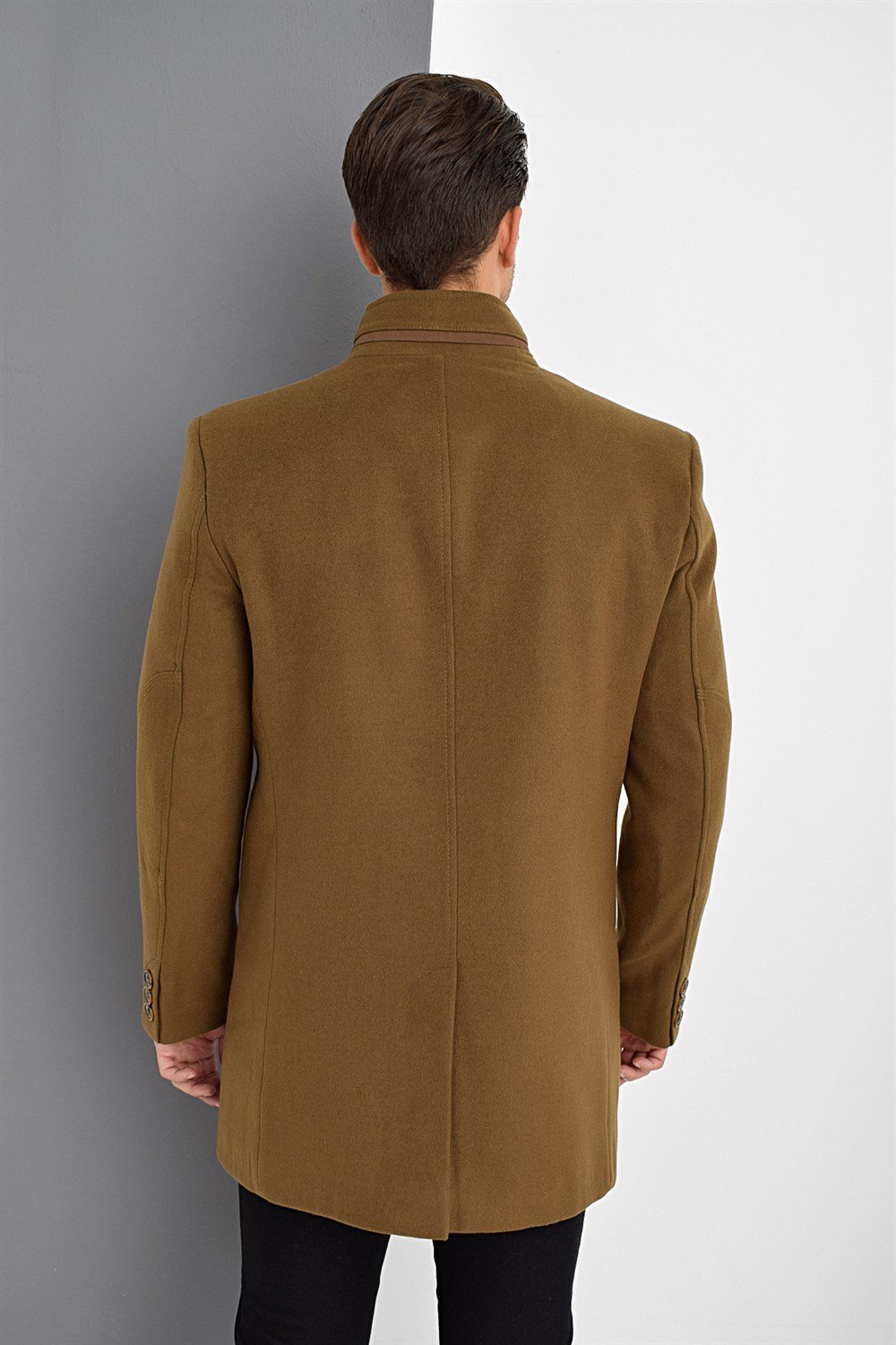 PLT8386 DEWBERRY MEN&#039;S COAT-CAMEL