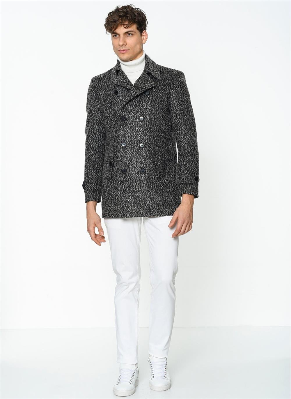 PLT8329 DEWBERRY CU MODEL DE HAINĂ GRI DESCHIS