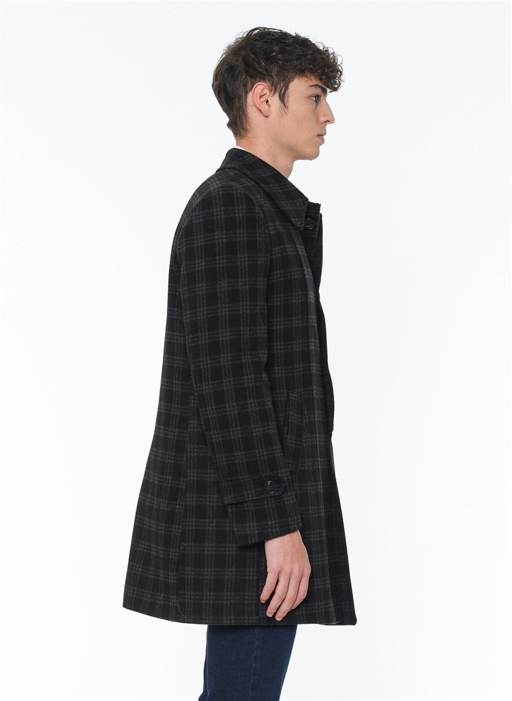 PLT7226 DEWBERRY BATTAL COAT-STRIPED ANTHRACITE