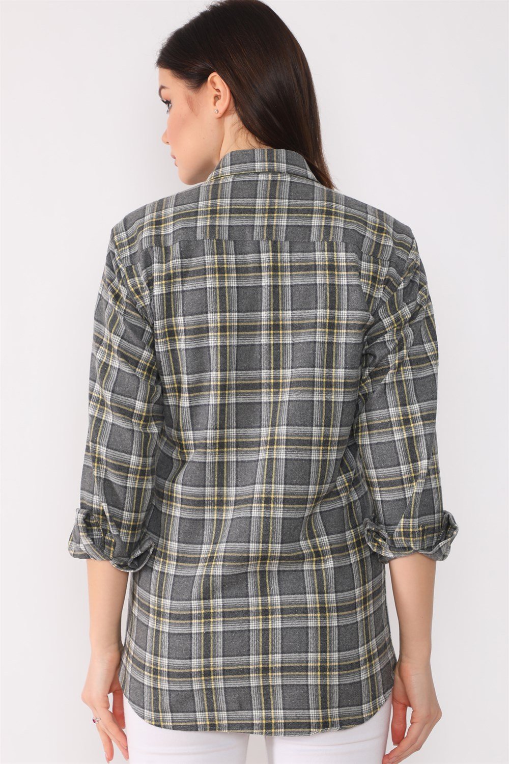 Z6664 DEWBERRY WOMEN&#039;S SHIRT-ANTHRACITE