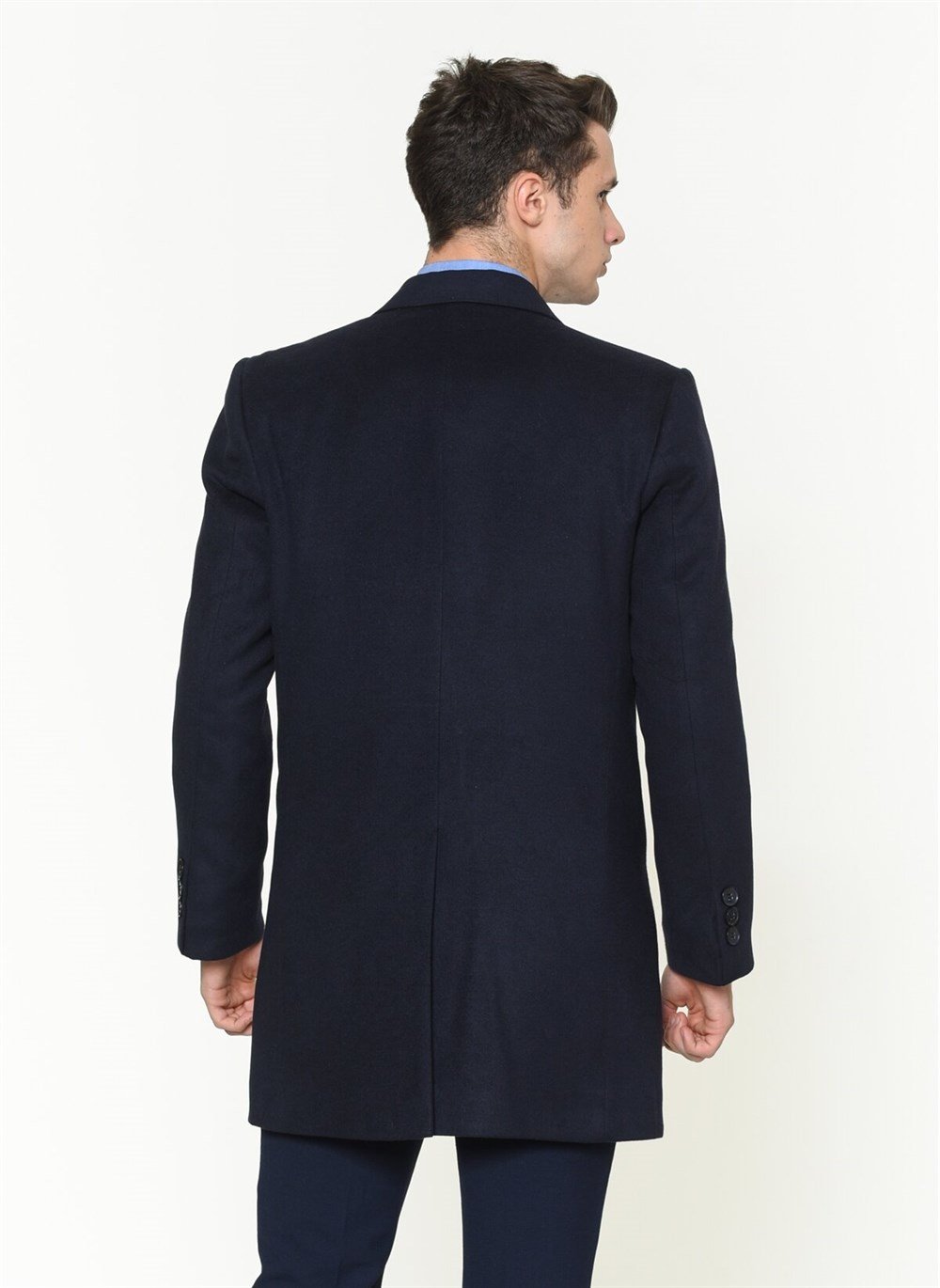 PLT8390 DEWBERRY MEN'S COAT-NAVY BLUE