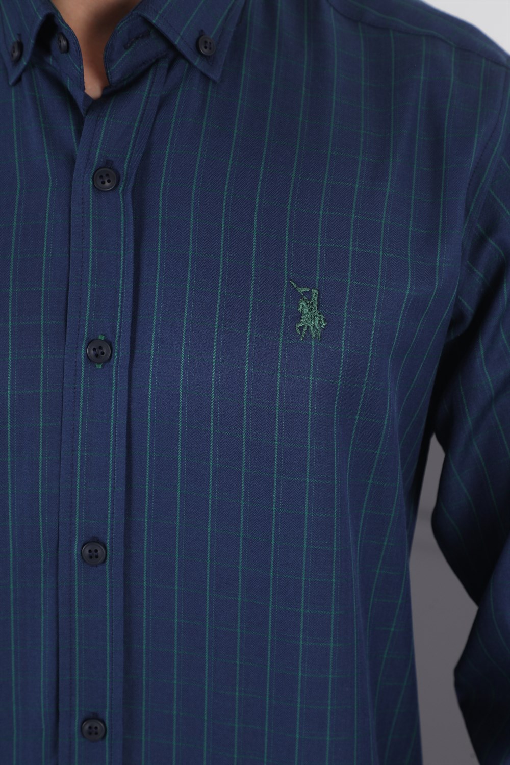 G720 DEWBERRY MEN'S SHIRT-NAVY-KHAKI