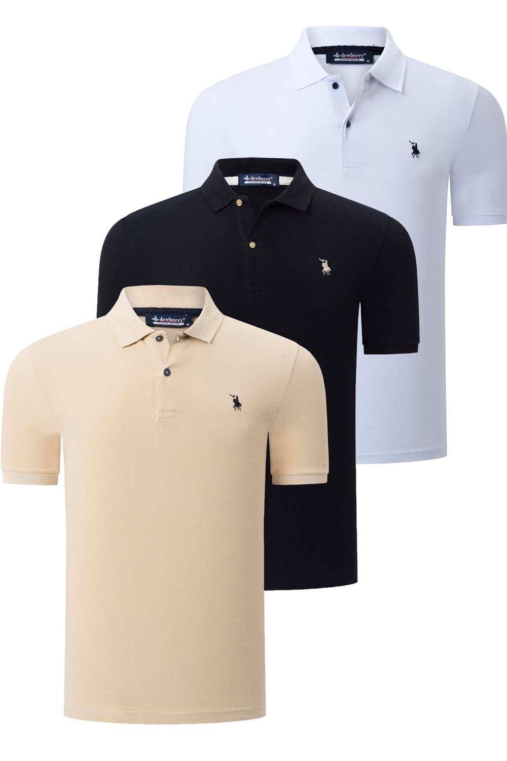 Tricou polo de barbati, dewberry