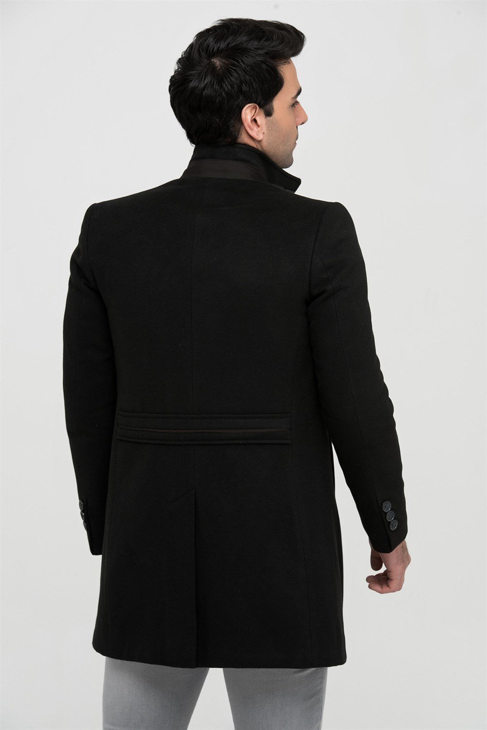 PLT8367 DEWBERRY MEN&#039;S COAT-BLACK