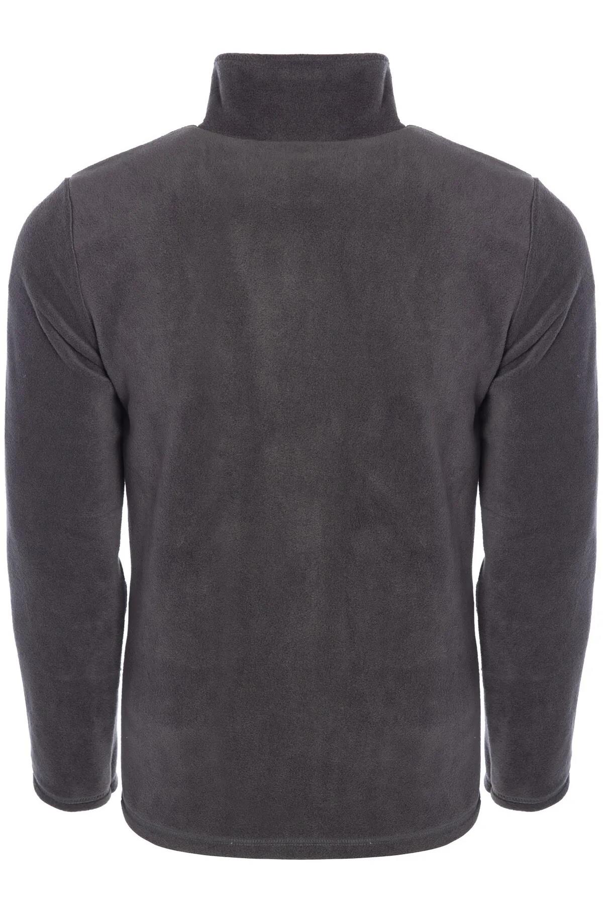 24601 Dewberry 5 Pocket Outdoor Full Zipper Fleece Jacket-SMOKED-2