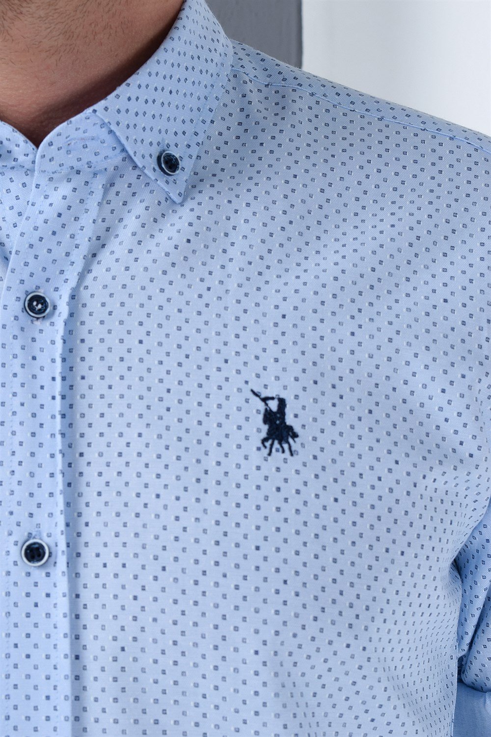 Cămașă bărbătească cu model Dewberry